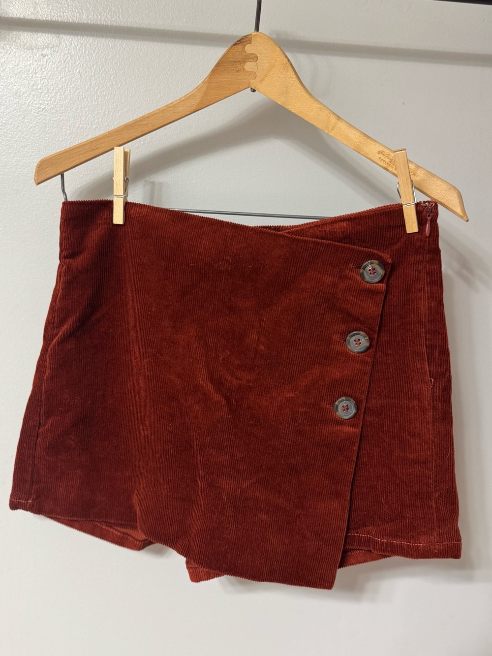 Women’s Corduroy Wrap Skort Size S